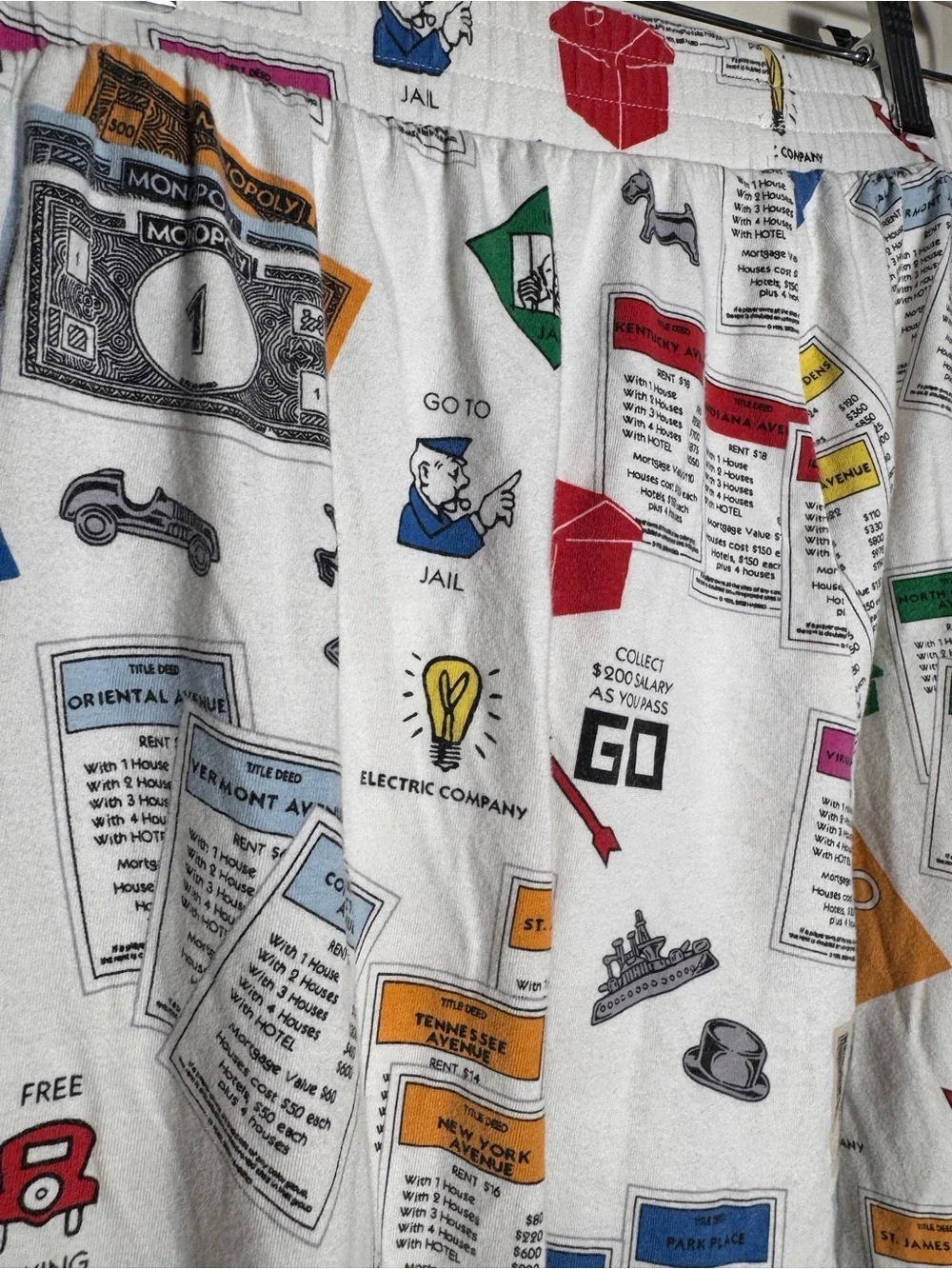 Bed Head Pajamas let’s play Monopoly Organic Size M